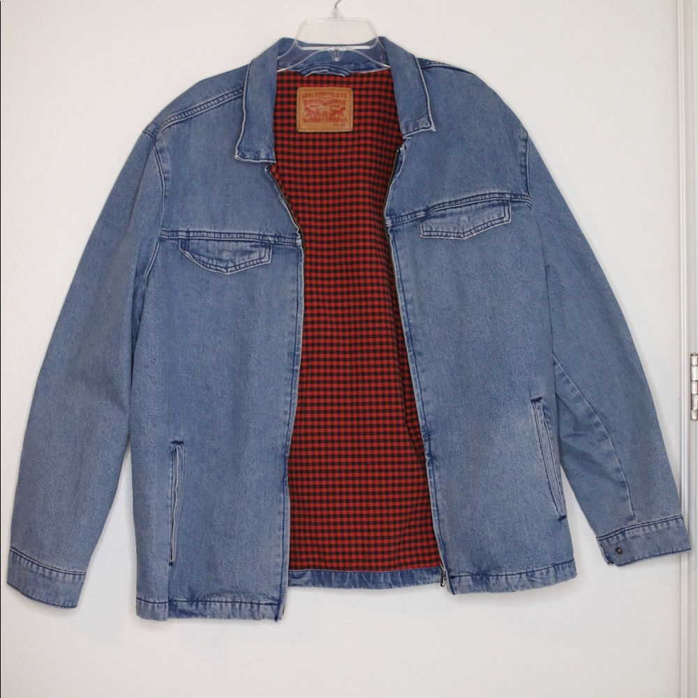 Levi’s Denim jacket with plaid liner